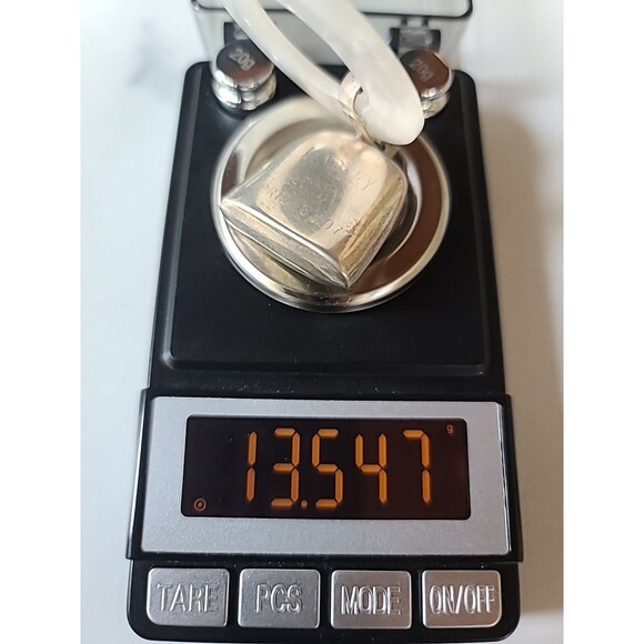 Vintage WEB Sterling Personalized Bell Lucite Ring Baby Teething Rattle - Picture 10 of 10